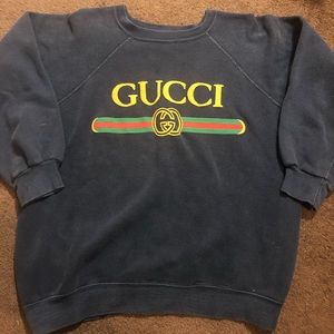 Vintage 90s Gucci bootleg puff print usa made